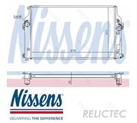 NISSENS 646864 Engine radiator