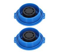 Coolant Recovery Tank Cap, Blue ABS Expansion Overflow Tank Cap Replacement for, A4, Rabbit - Durable Material, Precise Fit, Easy Installation for Multiple Vehicle Models