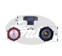 Coolant reservoir cap RC243 GATES for FORD GRANADA Mk III TRANSIT Bus