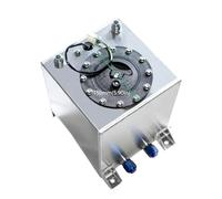 Coolant Reservoir Universal Aluminum 2.5 10 15 20 Gallon 10/20/40/60/80L Fuel Surge Cell Tank With Cap And Sensor Foam Inside Silver(2.5 Gallon-10L)