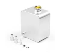 Coolant Tank 2L Litre Polished Alloy Header Expansion Water Tank & Cap Water Header Tank Coolant Overflow Reservoir Kit Expansion Tank