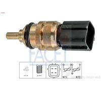 COOLANT TEMPERATURE SENSOR 7.3371 FACET for HYUNDAI KIA CHEVROLET
