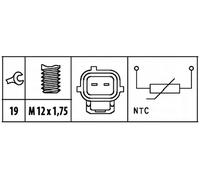HELLA 6PT 009 309-411 Sensor, coolant temperature