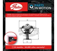 Coolant Thermostat fits NISSAN NAVARA D40 2.5D 2005 on YD25DDTi Gates 21200AD200