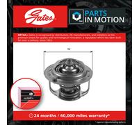 Coolant Thermostat fits SUZUKI IGNIS 1.3 00 to 11 M13A Gates 1767063J00 Quality