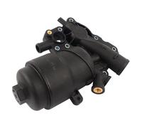 Coolant Thermostat Housing Engine Oil Filter Housing With Coolant Thermostat Replacement Parts 059115389P Compatible With A6 A7 A8 Q5 Q7 2013 2014 2015 2016