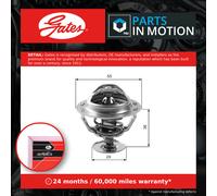 GATES Thermostat TH12283G2