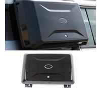 COOLAUTO Exterior Side Mounted Gear Carrier Toolbox Storage Box with Lock fits for 2024-2025 Hyundai Santa Fe Side Storage Box Black Aluminum