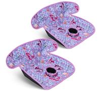COOLBEBE Car Seat Protector for Potty Training, 2 Pack Dry Waterproof Car Seat Liner Toilet Training, Piddle Pads Cover Car Seat Pad for Strollers & Carseat (Mermaid, 2PC)