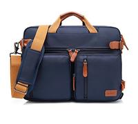 CoolBELL 15.6Inches Convertible Backpack Messenger Shoulder bag Laptop Case Handbag Business Briefcase Multi-functional Travel Rucksack Fits 15.6 Inch Laptop For Men/Women (Cancas Black)