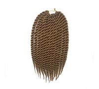 Coolbers 12 Inch Havana Mambo Twist Crochet Braids Hair Extension Blonde Synthetic Senegalese Twist Braids 12 roots/pack Kanekalon Braiding Hair (12 Inch, 27)
