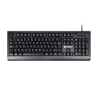CoolBox Keyboard COO-TEC04DNI Black QWERTY Spanish QWERTY