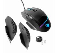 CoolBox ProSwap, USB Modular Mouse with 3 Interchangeable Side Panels (3, 5 and 10 Buttons), RGB Light, Optical Pixart Sensor 3325, 500FPS, 100IPS, 1000Hz, Huano Switches, Adjustable Weight