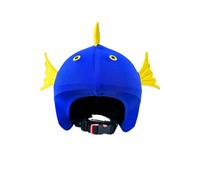COOLCASC® Blue Fish - Universal Fit Ski Helmet Cover - Customise your kids ski helmet with a fun and cute protective cover - snowboarding & skiing accessories - One size fits all