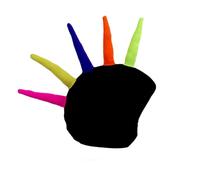 Coolcasc Show Time Ski/Snowboard Helmet Cover, One Size Spike Mohican