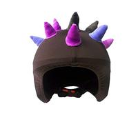 COOLCASC® Universal Fit Helmet Cover, Purple Horns