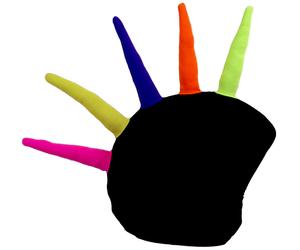 Coolcasc Show Time Ski/Snowboard Helmet Cover, One Size Spike Mohican