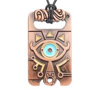 CoolChange Metal Shiekah Stone Necklace for The Legend of Zelda Fans, Unisex