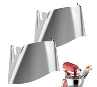 Coolcook Stainless Steel Funnel Filling Aid for Kitchenaid Mixing Bowl, 2-Piece Ingredients Funnel, Pasta Attachment Set, Filling Funnel for Kitchen Aid Accessories, Dishwasher Safe