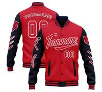 coolcustomize Customizable Varsity Jacket - Personalized Name, Logo, Image | College Bomber Coat
