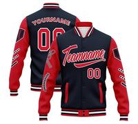 coolcustomize Customizable Varsity Jacket - Personalized Name, Logo, Image | College Bomber Coat