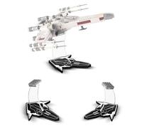cooldac Acrylic Display Stand for Lego 75325/75301/75333/75273/75102/75218 X-wing Starfighter, Holder for Mando N-1 Fighter 75325, Multifunctional Stand for 75347 TIE Bomb