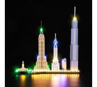 cooldac LED Lighting Kit for Lego 21028 New York Skyline Architecture Kit