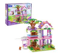 Cooldele Tree House Building Set Age 6+, 558PCS STEAM Forest TreeHouse Building Blocks Set with Animals, Birthday for Kids Girls Boys Ages 6 7 8 9 10 11 12+