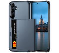 Coolden for Samsung A55 5G Phone Case Wallet Cover Armor Shockproof Heavy Duty Protective Case Hard PC Back Soft TPU Bumper Card Holder Wallet Cases Cover for Samsung Galaxy A55 5G Phone Case (Navy)