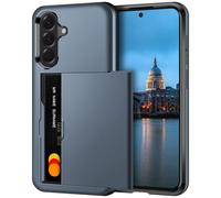 Coolden for Samsung A56 5G Phone Case with Card Holder Armor Shockproof Heavy Duty Protective Hard PC Back Soft TPU Bumper Card Slot Wallet Cases Cover for Samsung Galaxy A56 5G Phone Case (Navy)