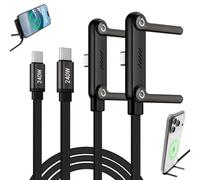 Coolden USB C Charger Cable 1.5M Fast Charging with Invisible Stand (2-Pack) 240W USB C to USB C Cable with 360° Adjustable Metal Foldable Stand Type C Cables for iPhone 17/16/15, Galaxy S26 S25 S24