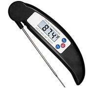COOLEAD Digital Meat Thermometer Instant Read Food Thermometer Probe Foldable LCD Screen Temperature Probe Kitchen Cooking Thermometer for BBQ Water Sugar Jam Candy Turkey Steak Candle