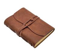 CooLeathor Large Notebook Journal - Genuine Leather Journals for Writing A4 Size Diary 8x10 Inch, Notepad For Women and Man, Gifts,Work,Travel Dark Brown