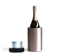 Coolenator Wine Bottle Cooler in Rose Gold - Reusable Ice-Free Drinks Chiller Keeps Wine Cold for Up to 6 Hours with Freezer Bullet - Suitable for 750ml Bottles of Wine, Prosecco & Champagne