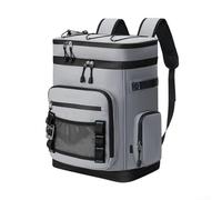 Cooler Backpack 30L with Thermal Insulation for Keeping Drinks Cold and Food Fresh During For Camping Picnic or Travel (Gray)