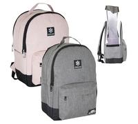 Cooler Backpack Insulated Lunch Bag Pink & Grey Bundle - Leakproof, Water Resistant Cooler Bag for Work, Travel, Picnic, Beach - Thermal Backpack with Pockets & Bottle Holder 28x15x39cm (Grey + Pink)