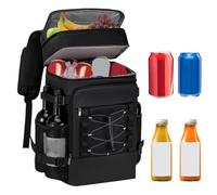 Cooler Backpack - Lightweight Insulated Backpack Cooler | Leak-Proof Soft Bag | Large Capacity Portable Ice Chest | Reusable Portable Soft Ice Box Tote Cooling Bag For Camping Travel