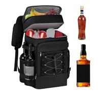 Cooler Backpack - Soft Cooler Bag | Portable Ice Chest Backpack For Men & Women | Reusable Tote For Travel, Hiking, Beach, Camping, Picnic, School, Lunch, Work, Outdoor Food & Drinks Storage