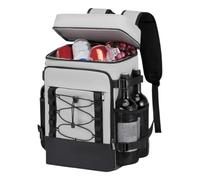 Cooler Backpack, Waterproof Bag, 15.75 x 11.02 x 8.66 Inches, Ice Chest Tote, Soft Reusable for Camping, Hiking, School, Fishing, Picnic, Lunch, Work, Travel, Outdoor Activities, Beach, Sports