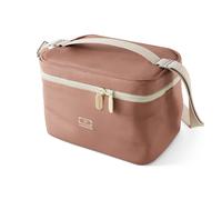 MONBENTO - Arctic pink Moka Insulated Lunch Bag Adults - Small Cooler to Carry Bento Box, Water Bottle and Meal Accessories - 5 L Lunch Tote with Removable Shoulder Strap - Perfect for Office/Picnic