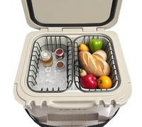 CORRBPEN Cooler Basket for YETI Roadie 24,Keep Smaller Items Dry and Stay Goods High,YETI Roadie 24 Accessories,YETI Ice Compatible with YETI Cooler Accessories,Good to Hold Fruit,Utensils,etc(2-Pack)