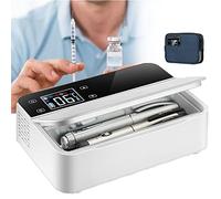 Cooler Box for Refrigerator, Portable Leather Cooler, Travel Cooler 0-8°C, 10200 mAh 8-24 Hours, Intravesine Cabinet Label, Usable with