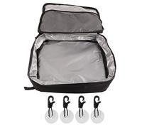 Cooler Deck Bag for Paddle Board - Portable Cooler with Suction Cups & Mesh Compartment, Black (38x33x9cm)