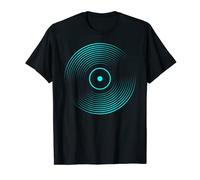 Cooler DJ 80s Vinyl Record Turquoise Discjockey Party T-Shirt