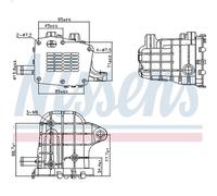 Nissens EGR Cooler 989481 for Citroen, Peugeot, Fiat, Ford, DS, Opel