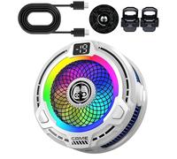 Cooler for Phone | 30W Cooling Phone Radiator Magnetic | Portable Adjustable Speed Cooling Radiator for Smartphones Summer Game Live Streaming Outdoor Vlog Hot Weather