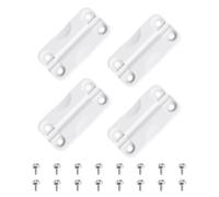Cooler Hinge Replacement Kit Compatible with Igloo 50-165 Qt Coolers, White Plastic Cooler Hinges with Screws (4 Pack)