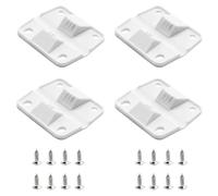 Cooler Hinge Replacement - PP Material 110G Set, Reinforced Lid Support Design, Bright White Finish | Deck Cooling Correction For Boats, Lock Kit