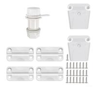 Cooler Hinges and Latches Replacement Kit with Drain P-Lug and Stainless Steel Screws, for Igloo Cooler Models 25-165QT for Outdoor Camping and Garden BBQ Use