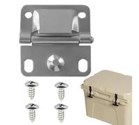 Cooler Hinges Replacement Cooler Hinges - Stainless Steel Parts for Portable Cooler with Screws, Multipurpose Hinges for Furniture, Doors, Wine Cellars, Bookcase